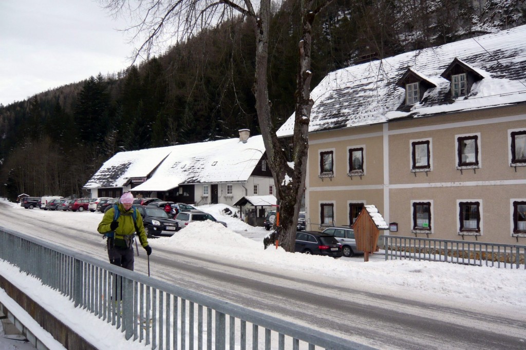 Nástupný bod južnej trasy od Retteneggu - Forellengasthof Joglland