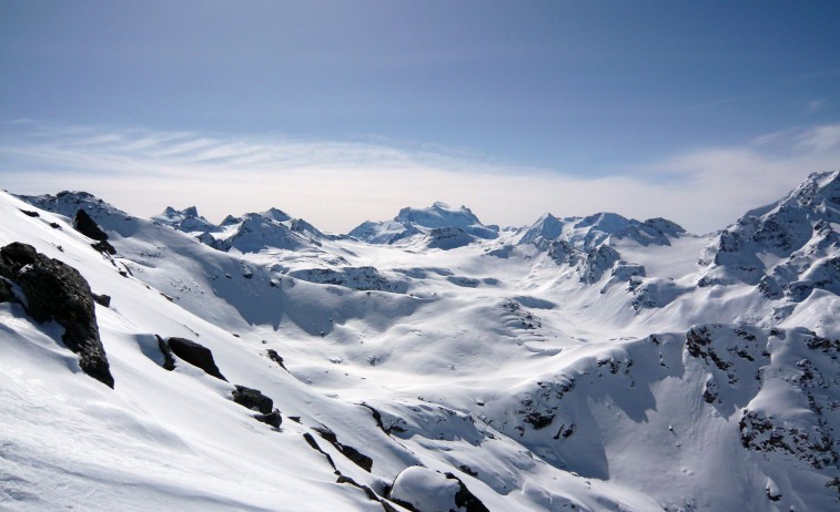 Výhľad na Grand Combin (4314 m)