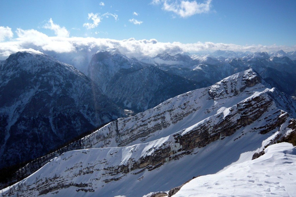 Z južného vrcholu sú neskutočné výhľady na Hochschwab