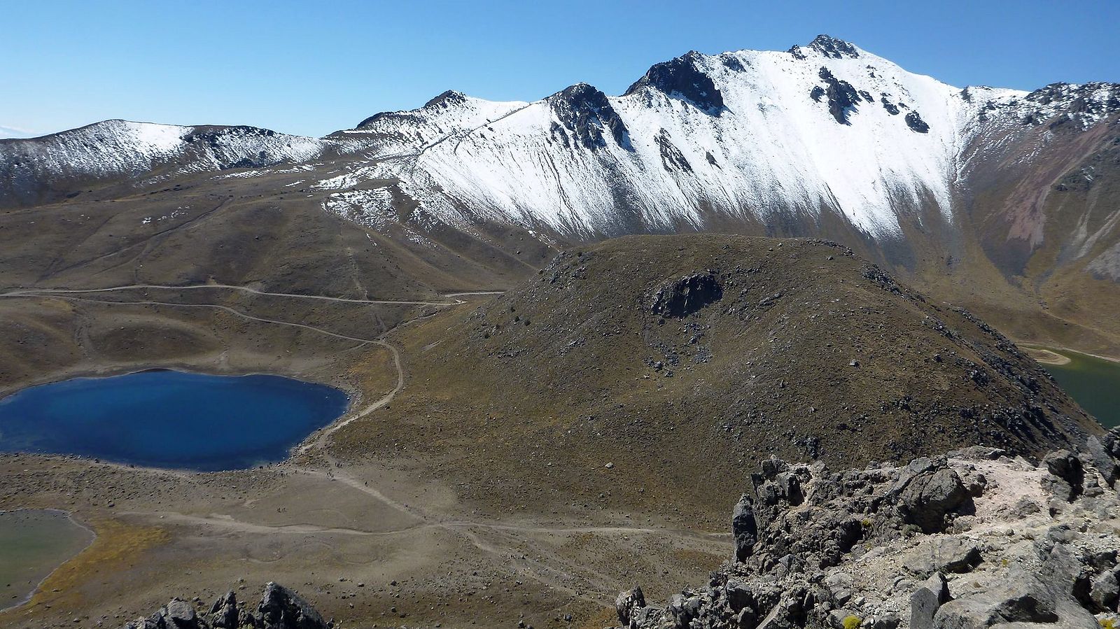 Pohľad na Nevado de Toluca 4690 m, náš posledný cieľ