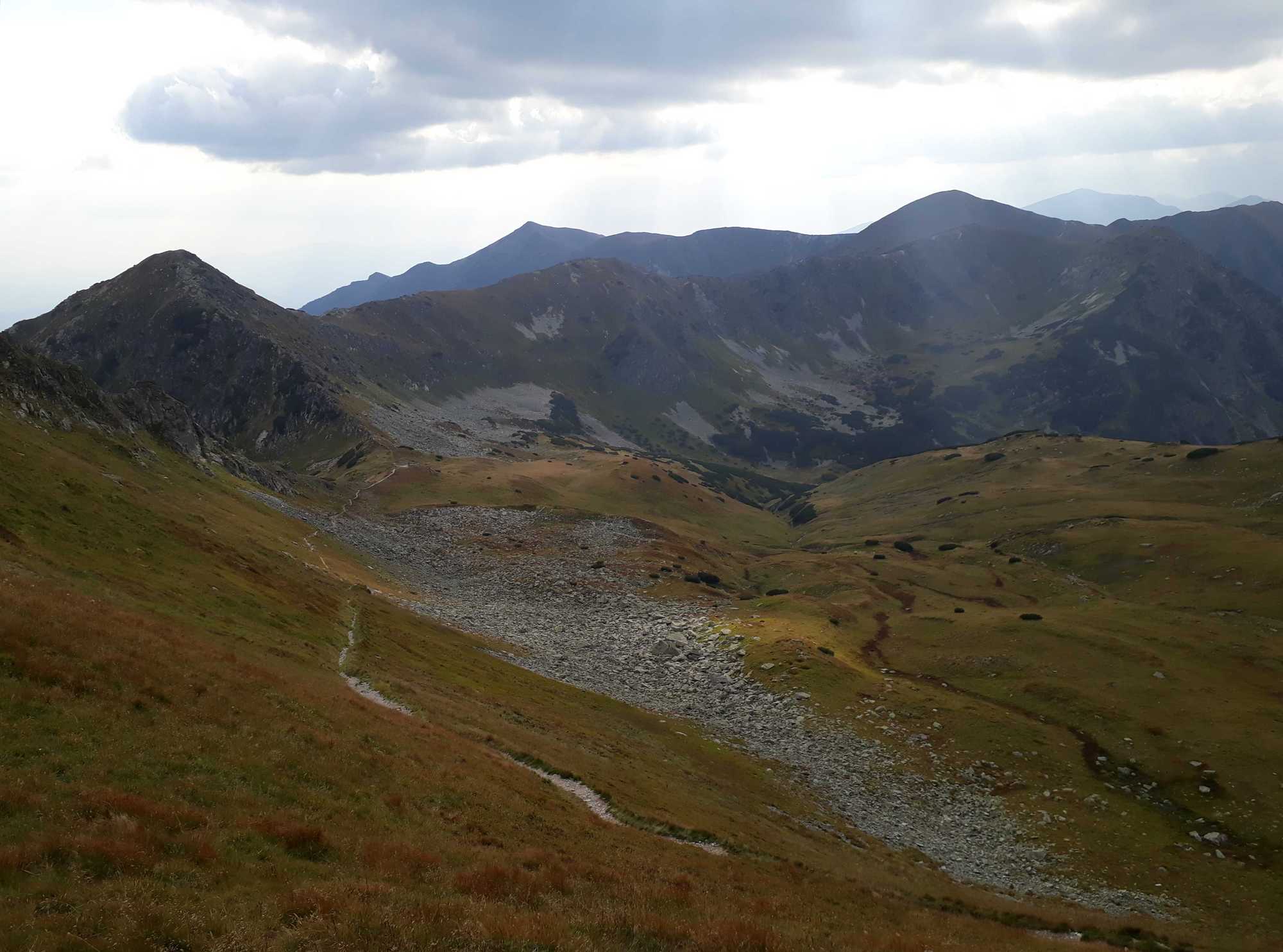 Pohľad z Hladkého do sedla Závory