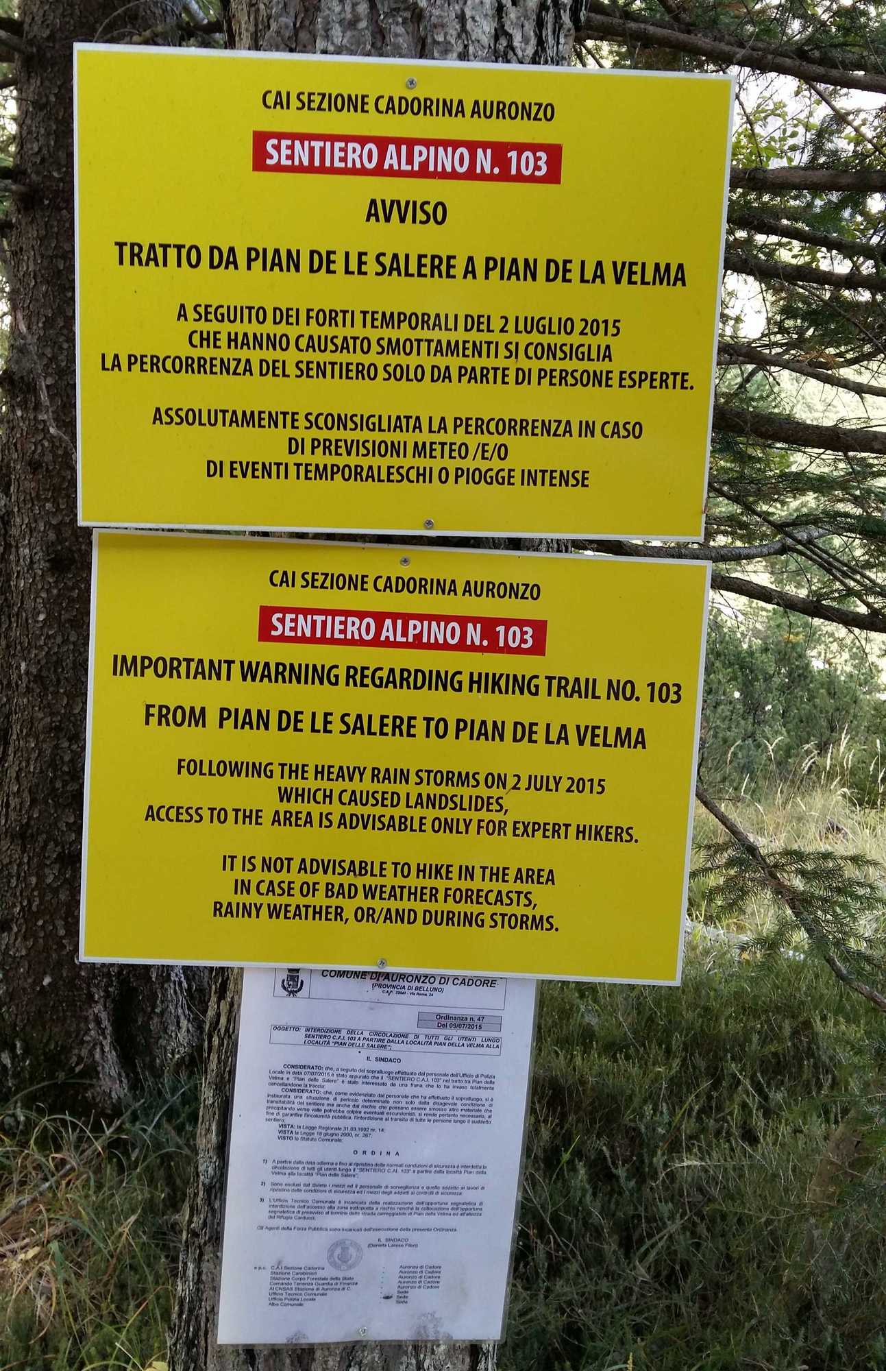 Z Robovho zostupu dolinou Giralba - najprv to začalo len varovaním