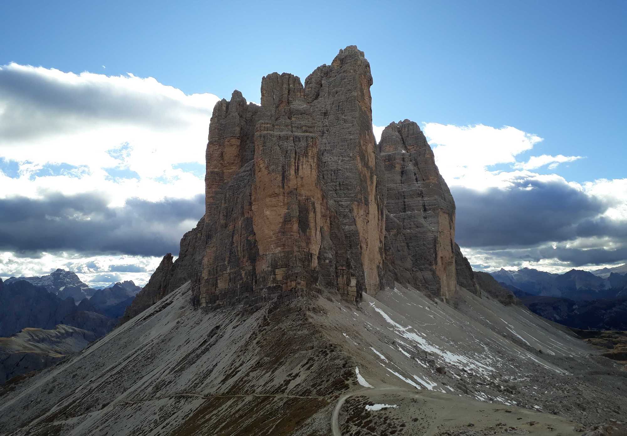 Posledný pohľad na Tre Cime