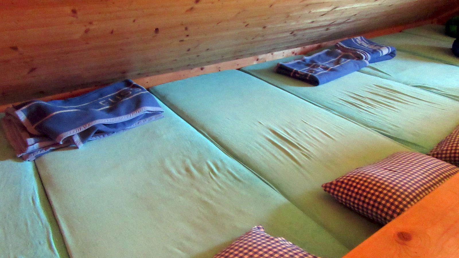 Výbava spacej časti winterraumu na Studlhutte