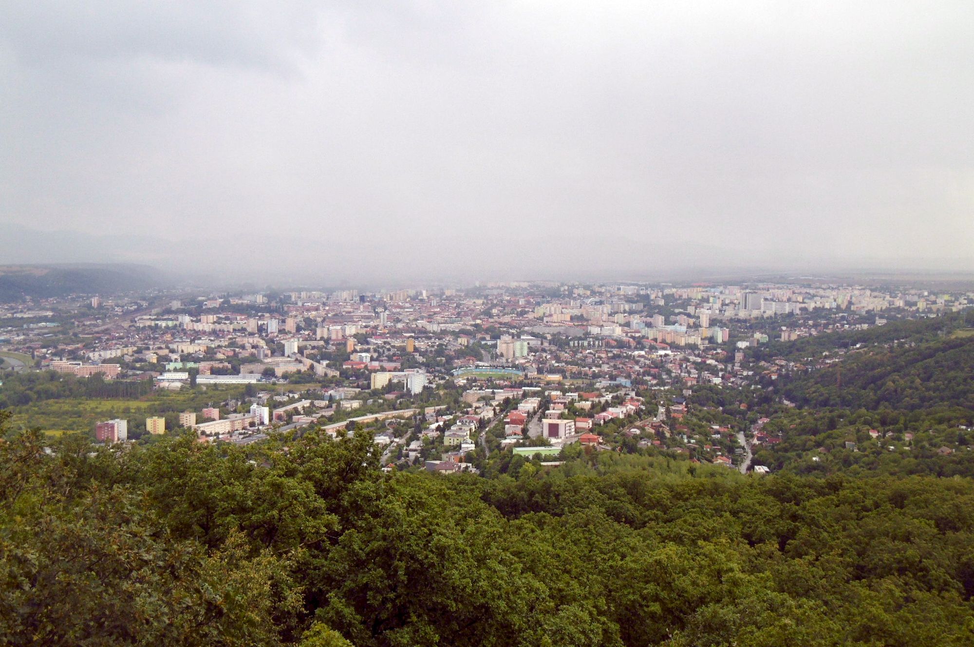 dážď nad Košicami
