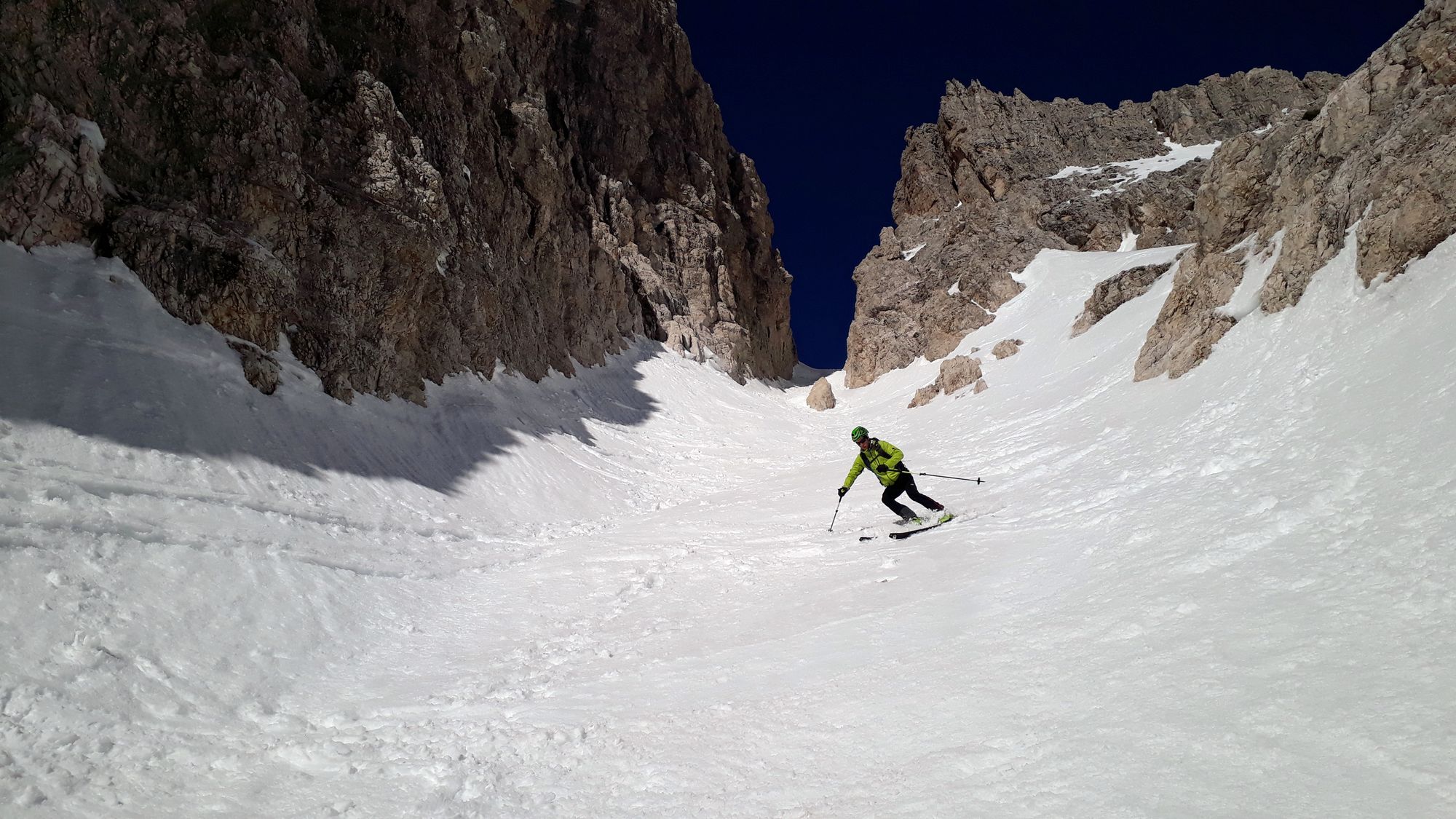 Zjazd zo sedla Forcella Alta di Popera (2) Zjazd zo sedla Forcella Alta di Popera (2)
