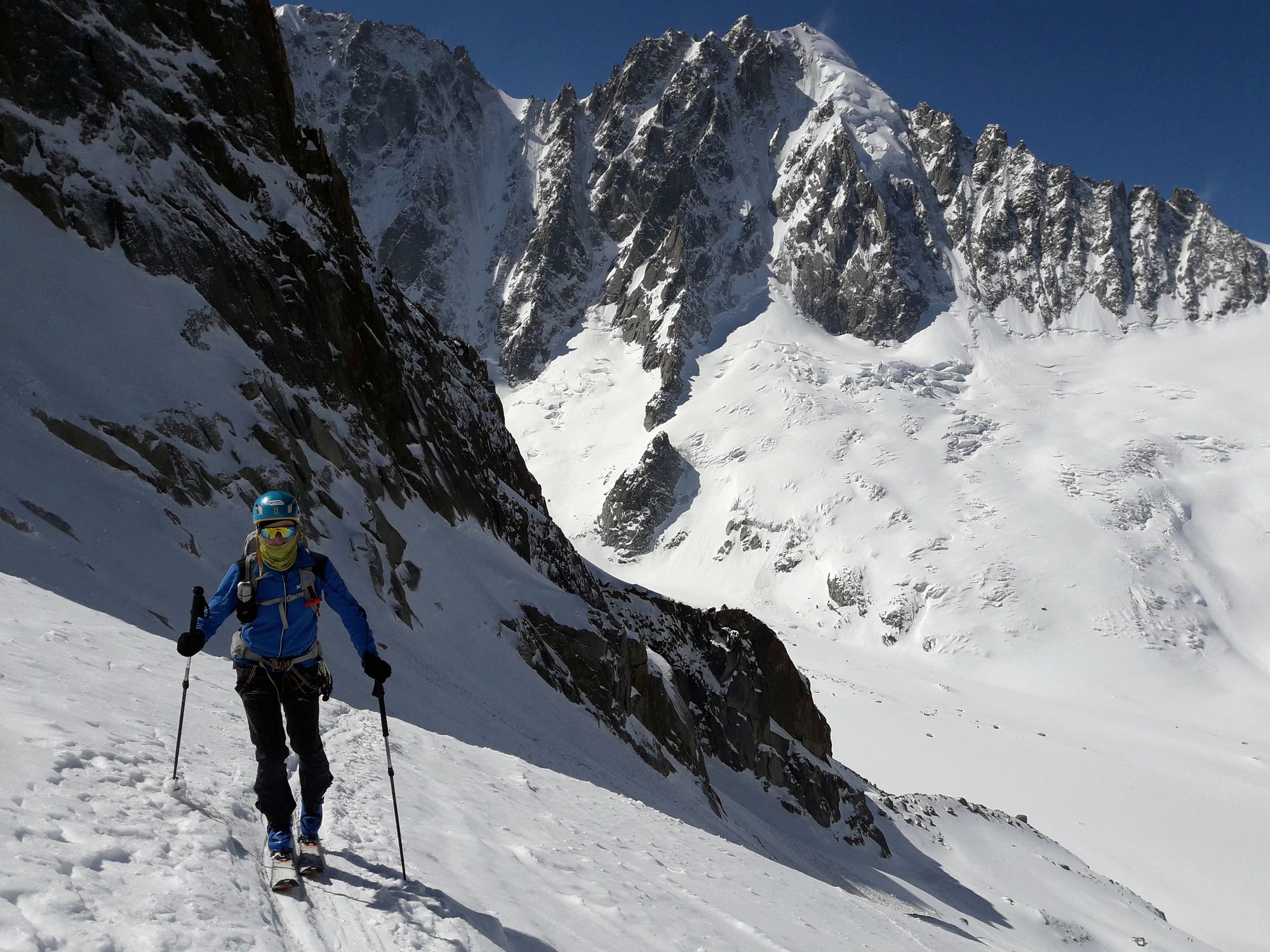 08 Strmý úvod stúpania do Col du Chardonnet