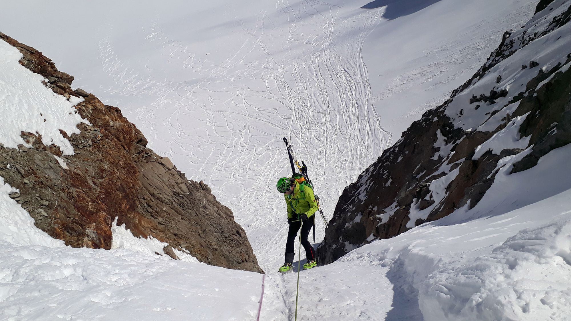 11 Zlaňovanie z Col du Chardonnet