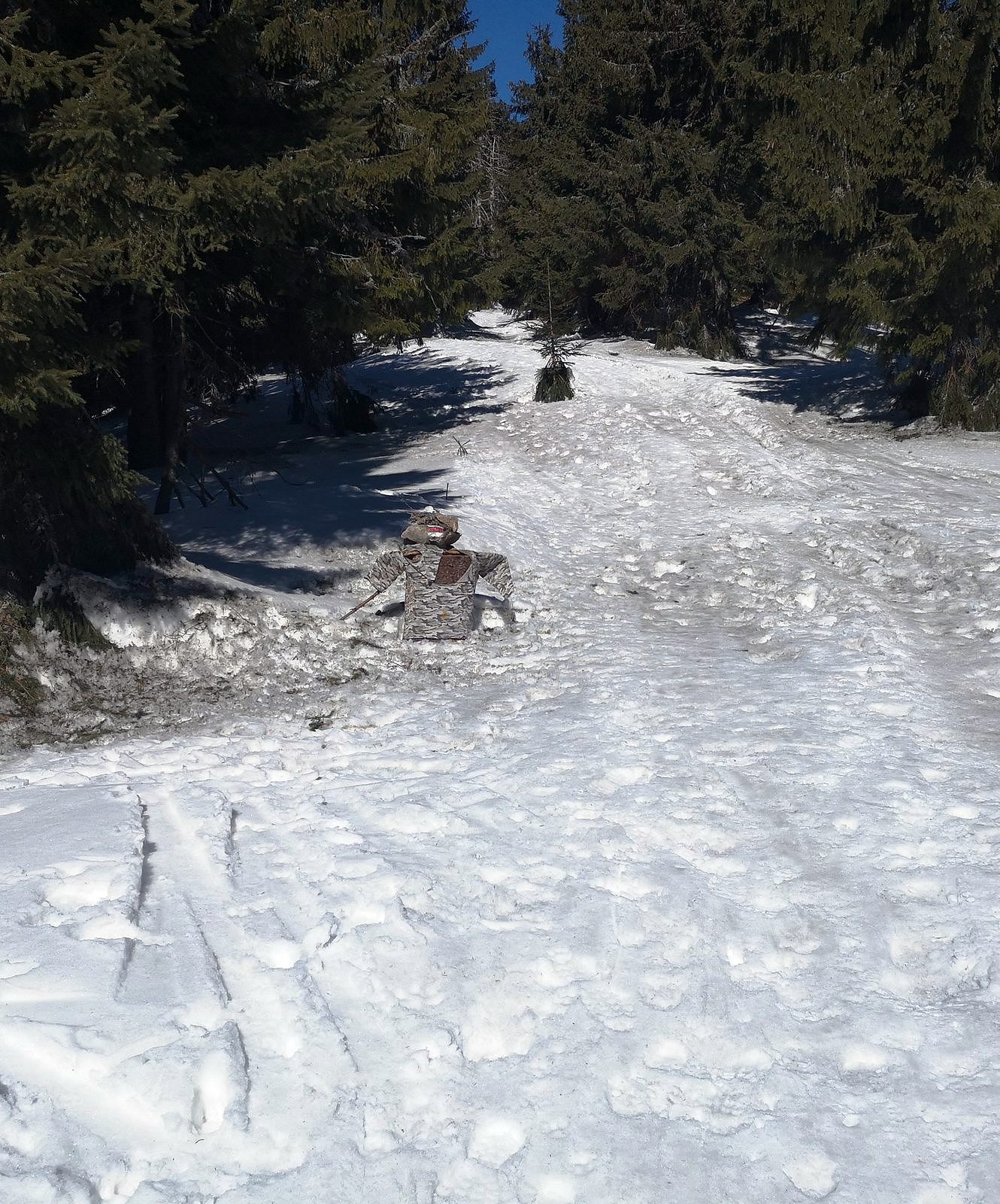 Martinske hole 10 začiatok stúpania na Minčol