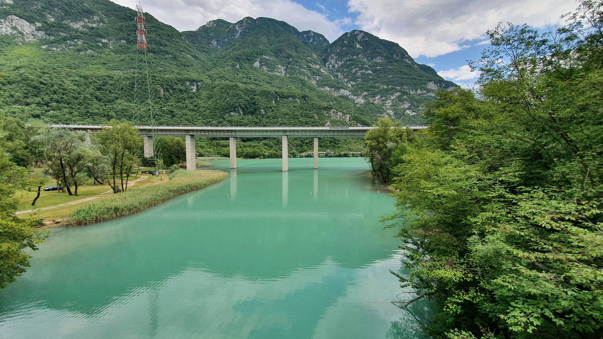 09 Cyklo Lago di Cavazzo krajina a zásahy človeka 09 Cyklo Lago di Cavazzo krajina a zásahy človeka
