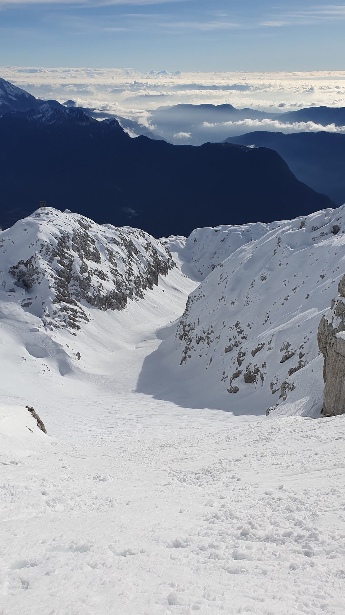 12 Sella Nevea Prestreljeniško okno - Veliki Graben