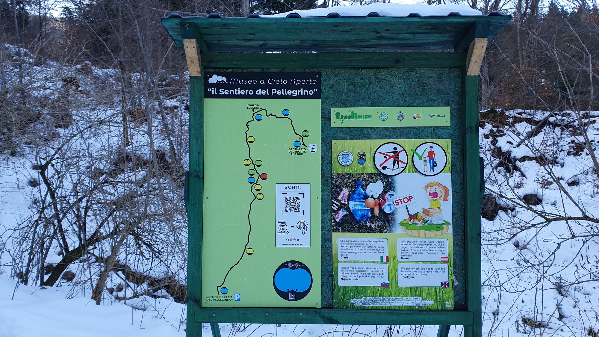 Monte Lussari 01 - začiatok pútnického chodníka
