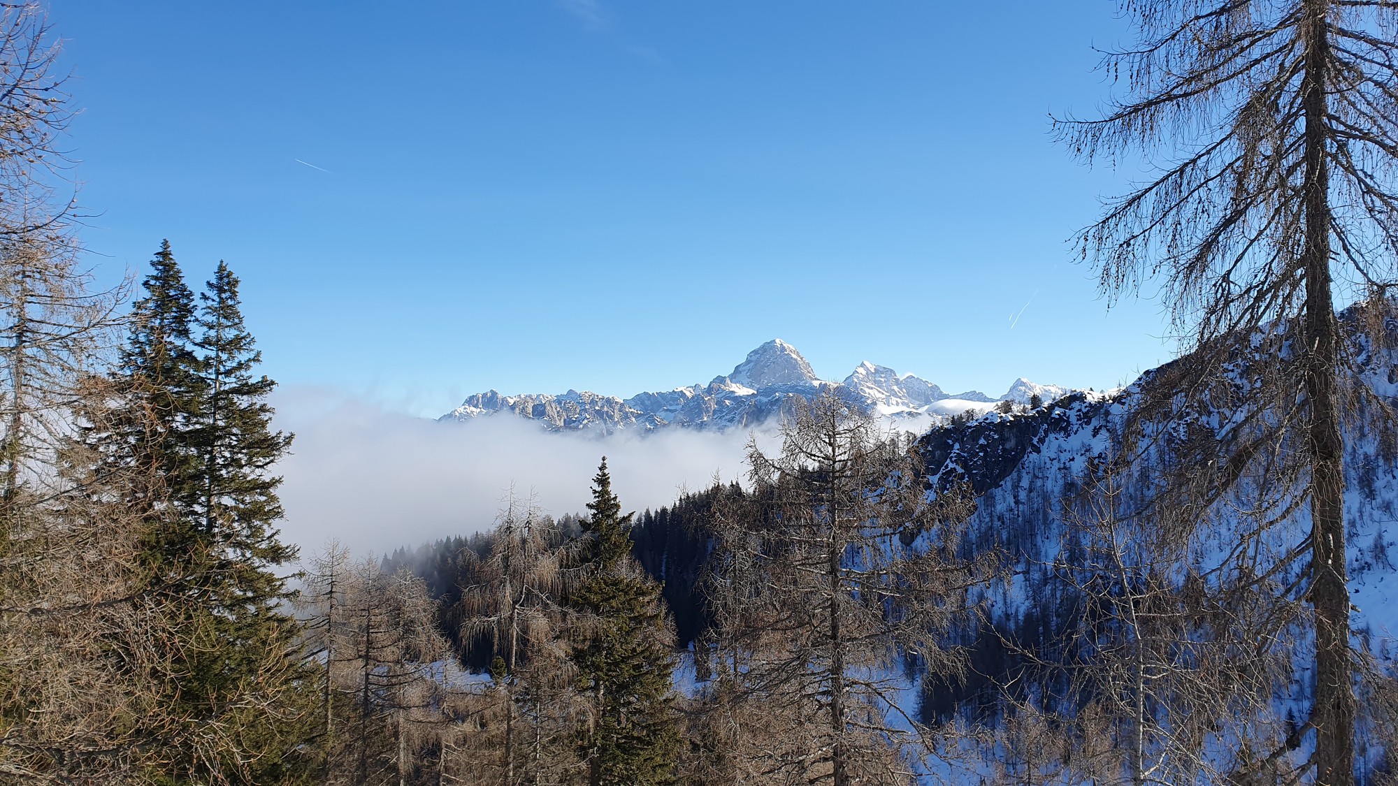 Monte Lussari 11 - výhľad na Mangart