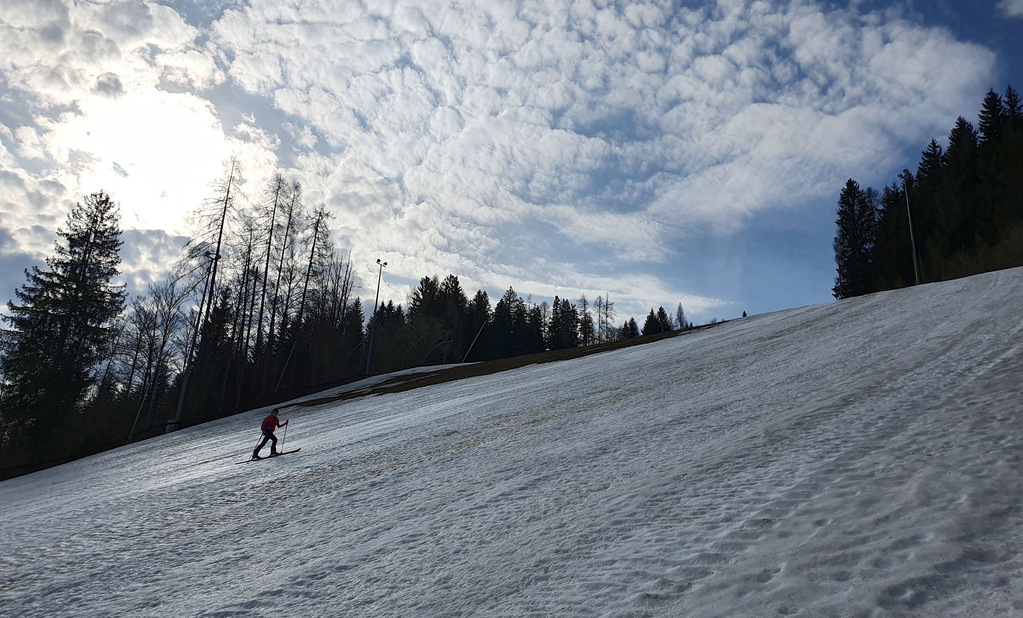 Monte Lussari 17 - z jarného výšľapu po zjazdovke