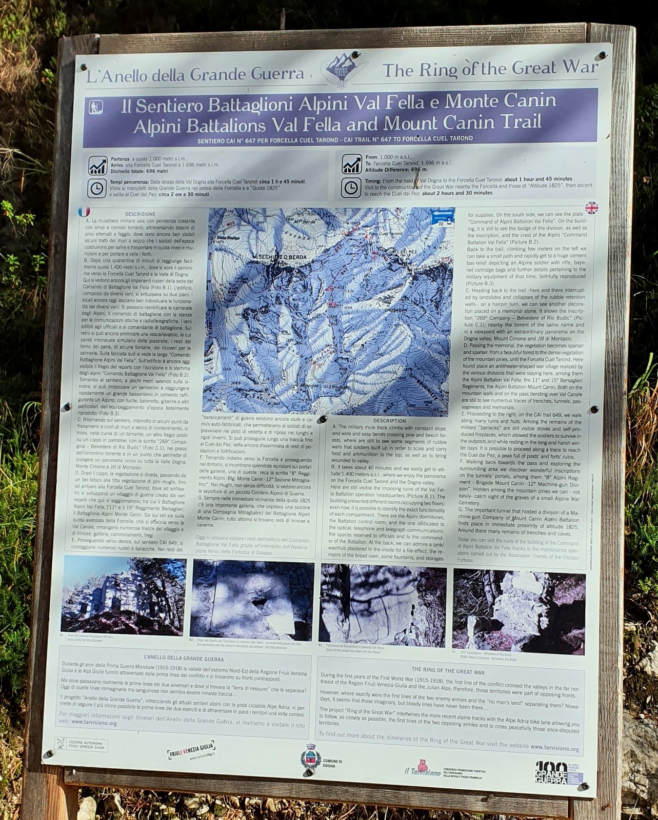 15 Infotabuľa o vojenských pamiatkach