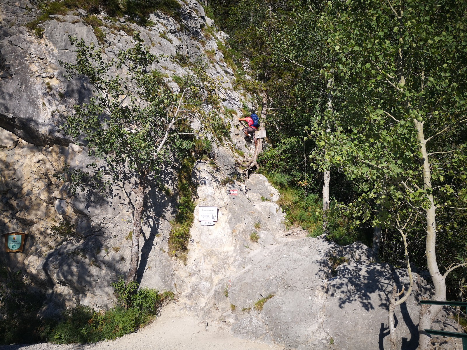 Traunstein (3a) začiatok feratty