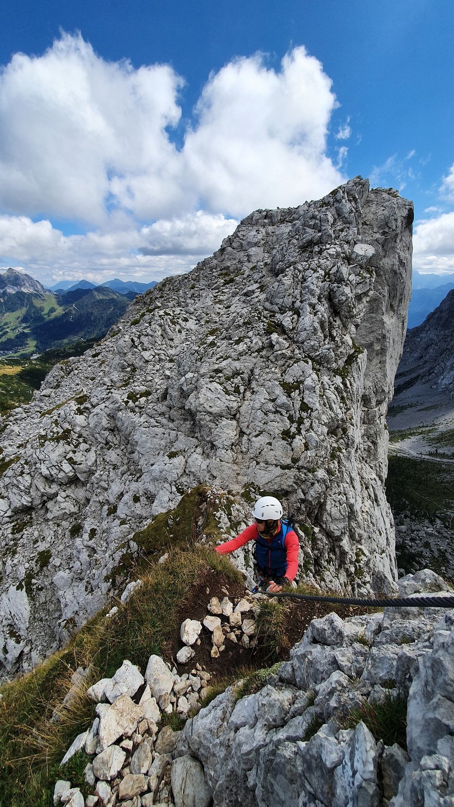 Via ferrata Winkelturm Ostgrat (15) - prechod na Torre Clampil