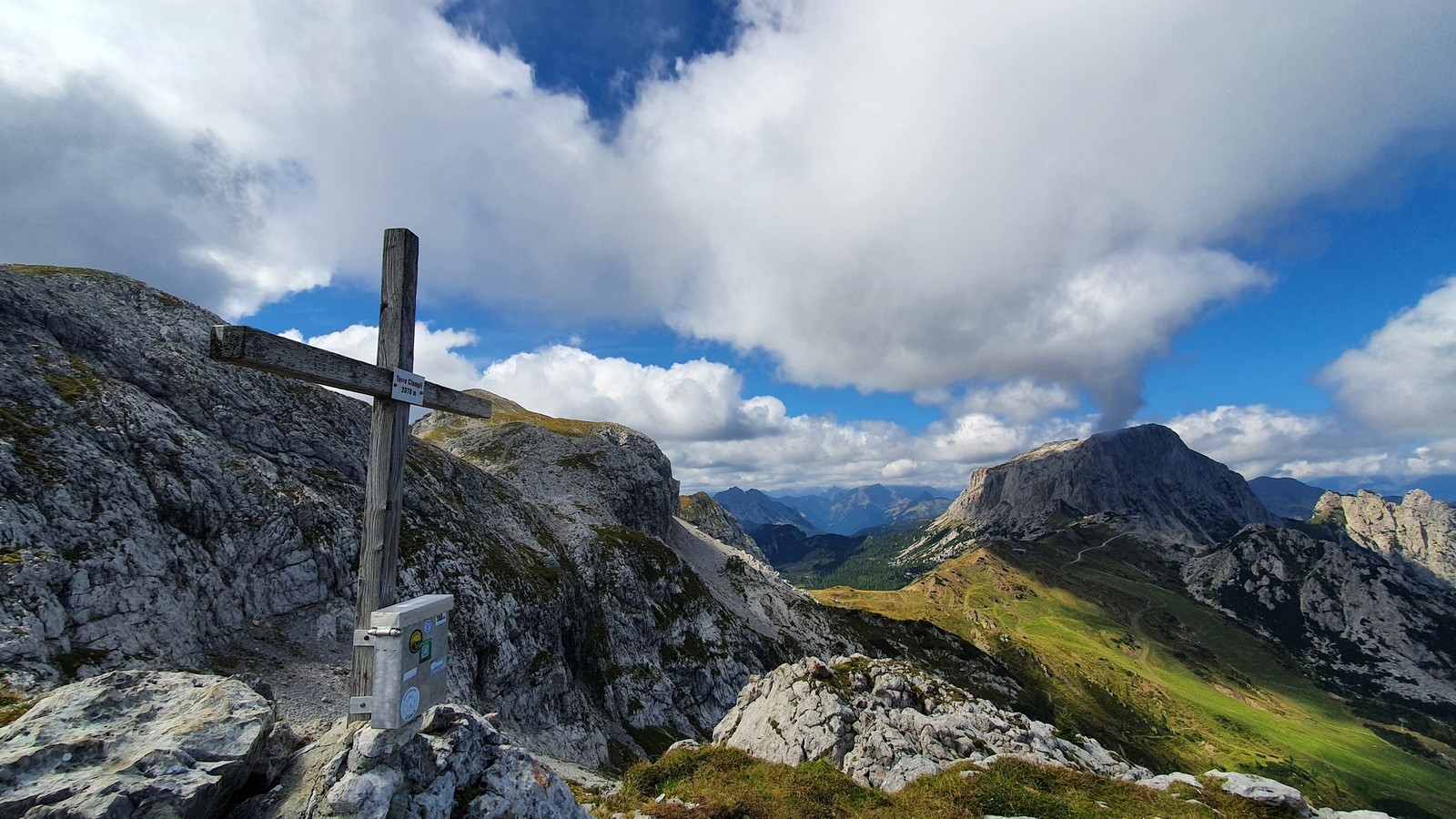 Via ferrata Winkelturm Ostgrat (18) - vrchol Torre Clampil
