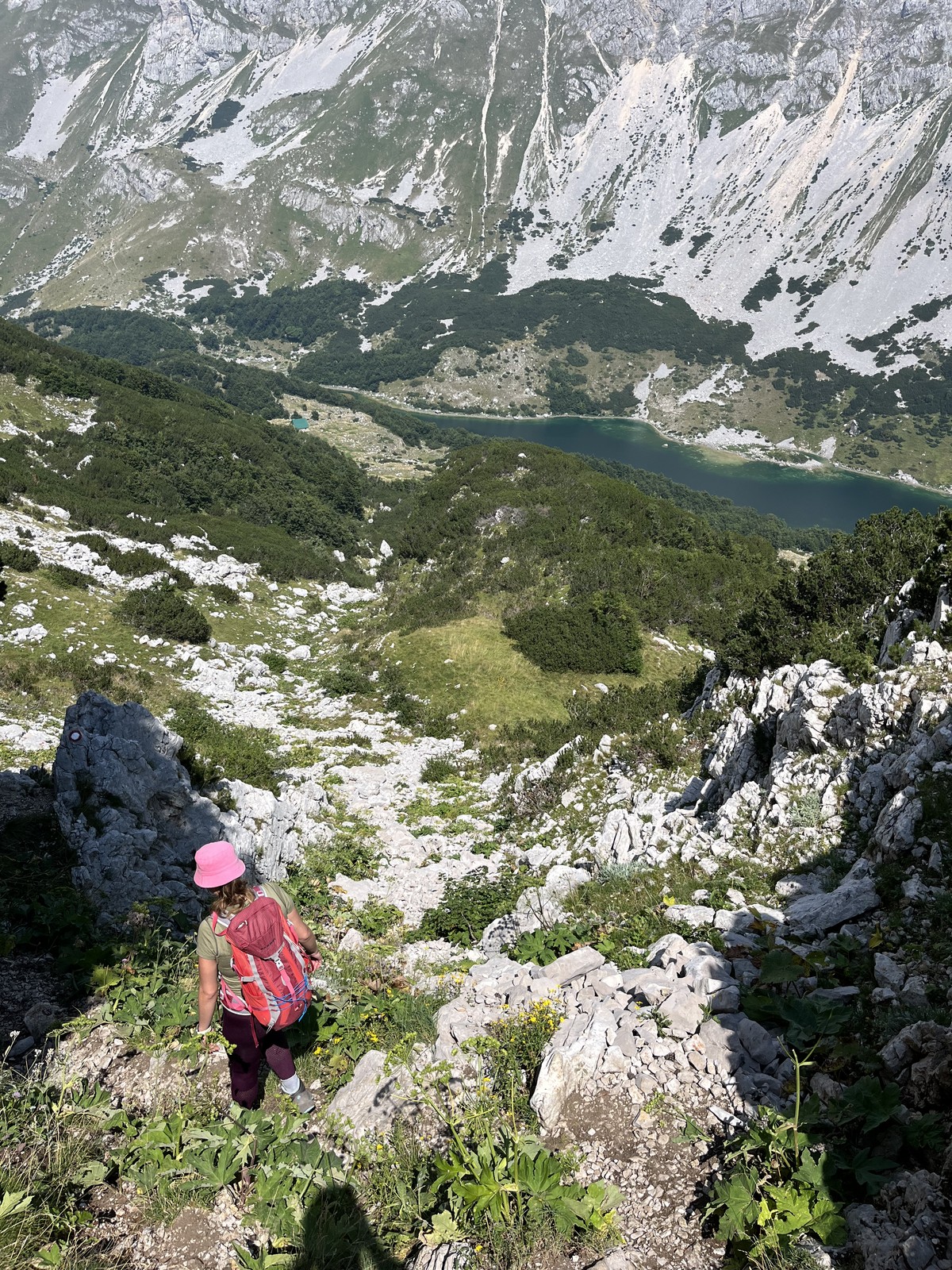 Výstup na Prutaš (08) Zostup smerom na Skrčka jezera