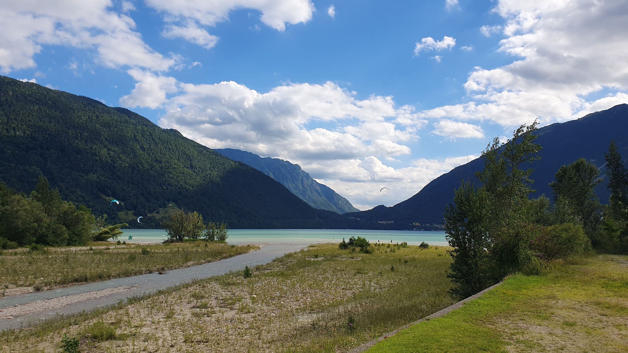 Cykloturistika Lago di Santa Croce, rieka Piava (19) - Lago di Santa Croce
