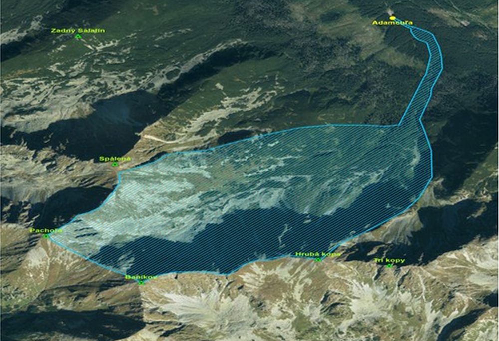 Ski touring - Zelená dolina. Zdroj: Návštevný poriadok TANAP