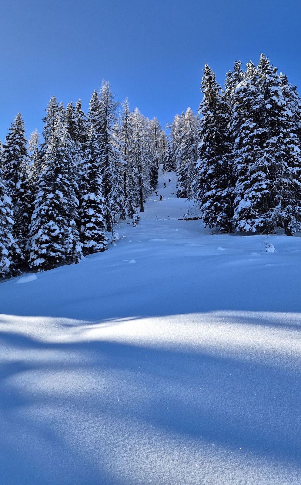 Výstupová trasa na Cima Bella zo sevorovýchodu