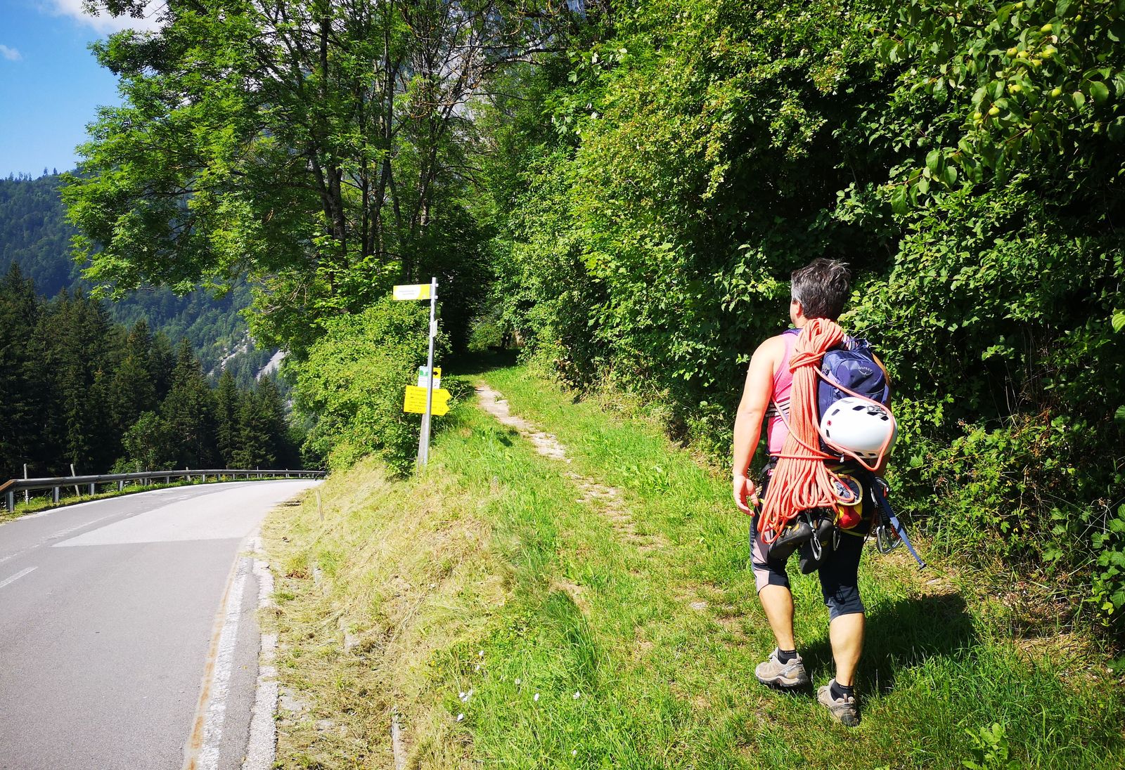 Gindlkante (1) prístup pod stenu