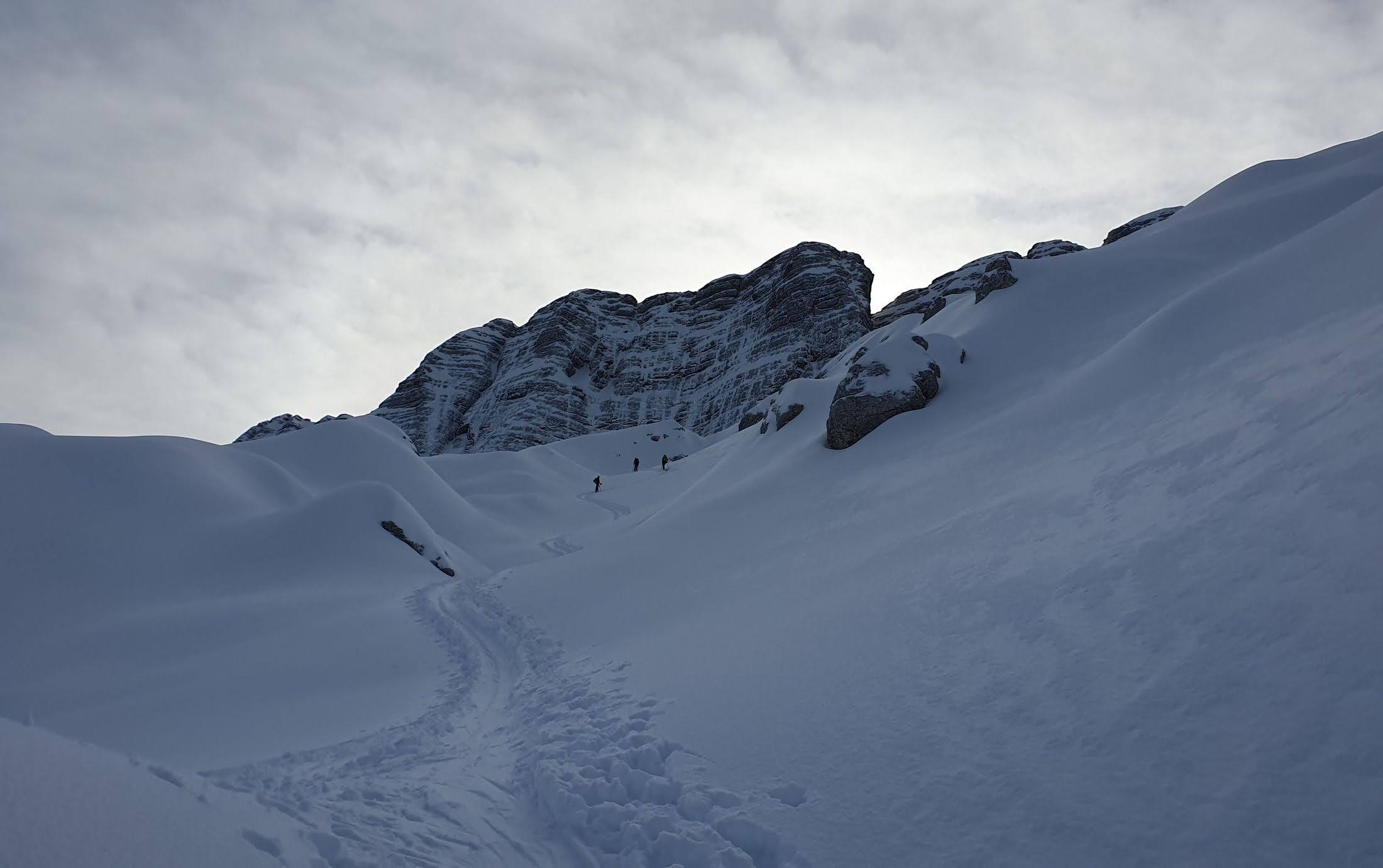 Sella Nevea do sedla Ursic (02) - stúpanie v zaujímavom teréne