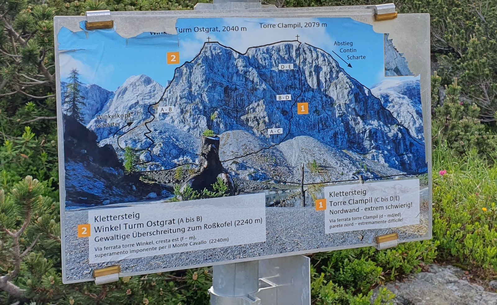 Ferrata Nassfeld Winkelturm Nordwand (06)