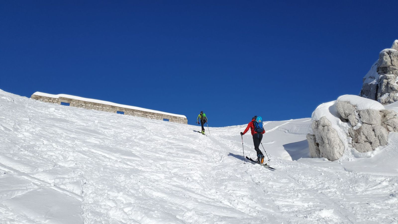 Skialp cez sedlo Bila Pec pod Kanin zima (04)