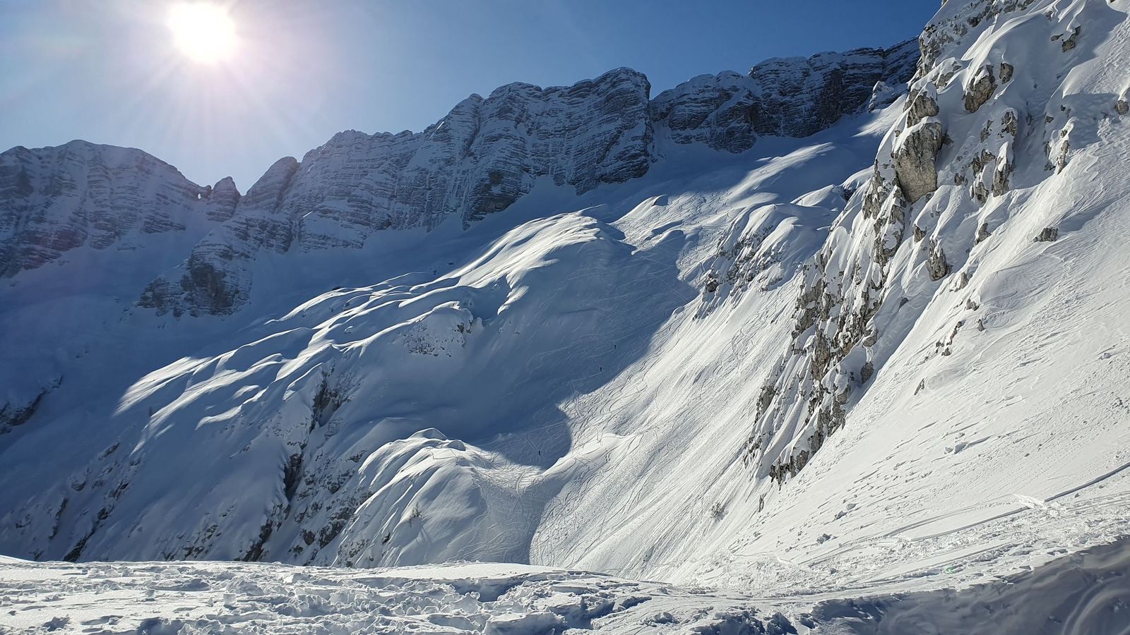 Skialp cez sedlo Bila Pec pod Kanin zima (06)