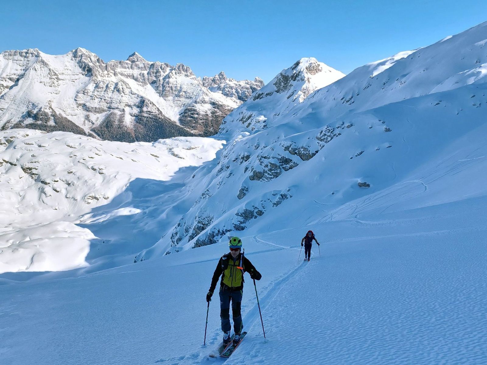 Skialp cez sedlo Bila Pec pod Kanin zima (10)