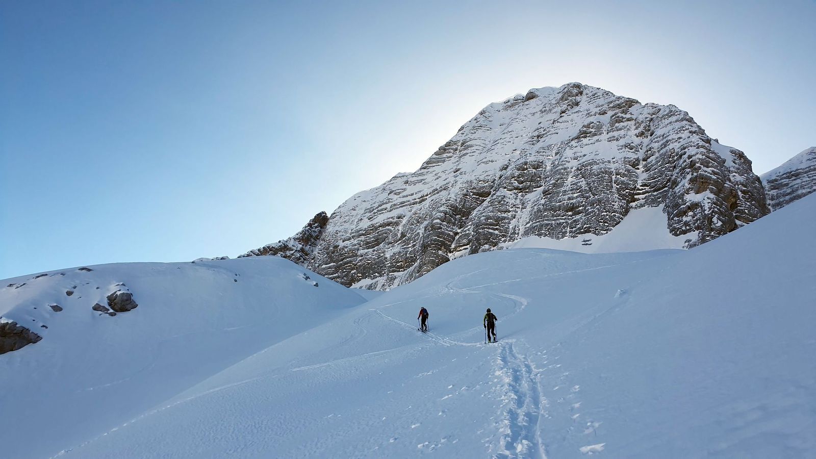 Skialp cez sedlo Bila Pec pod Kanin zima (12)