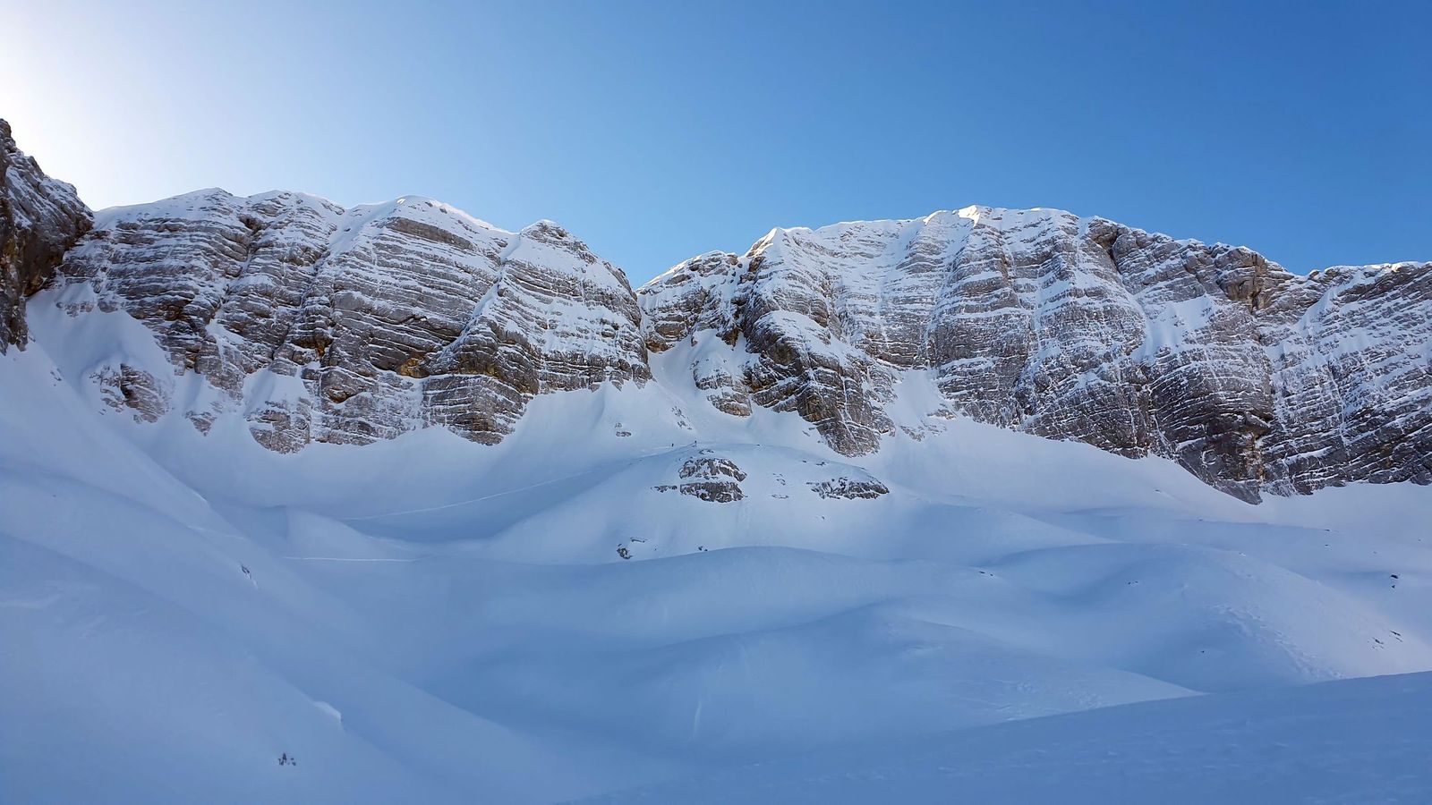 Skialp cez sedlo Bila Pec pod Kanin zima (14)