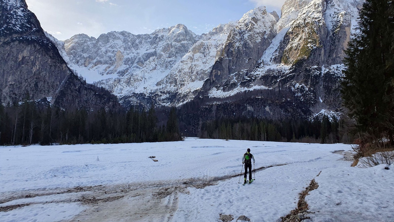 Skialp Montasio sever smer Forcella Mose (01)