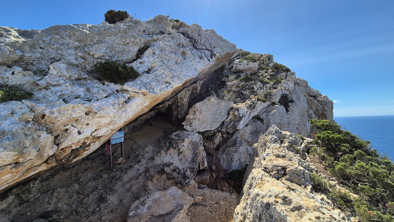Ferrata Cabirol Sardinia (08) Začiatok ferraty