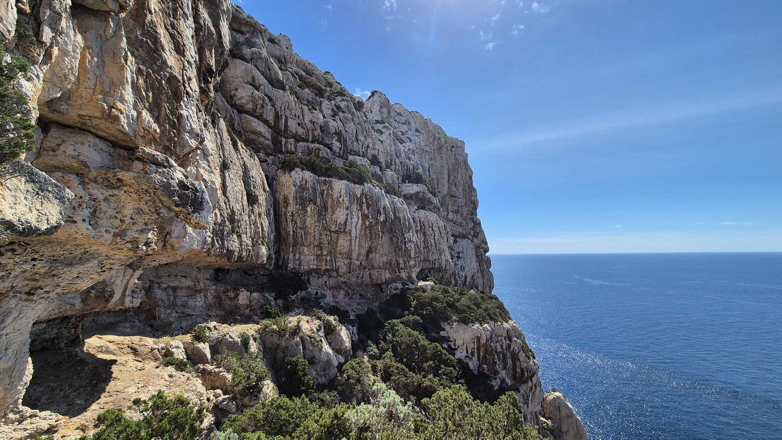 Ferrata Cabirol Sardinia (10) Dolná vetva ferraty