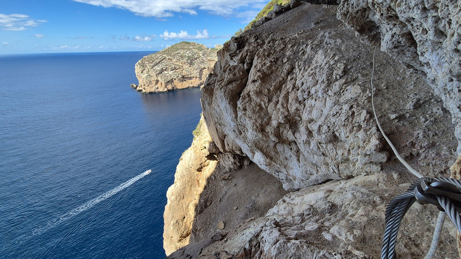 Ferrata Cabirol Sardinia (14) Dolná vetva ferraty