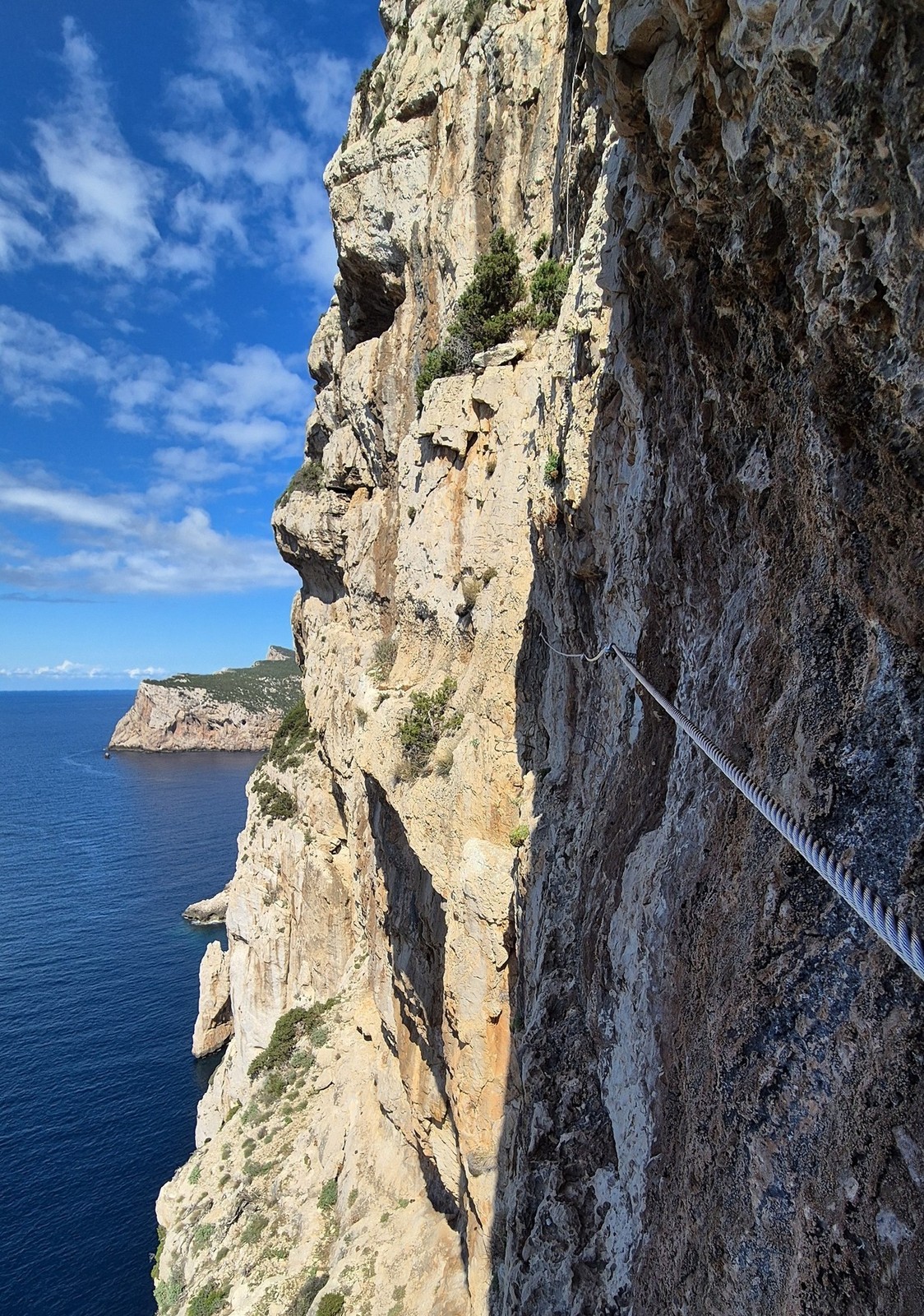 Ferrata Cabirol Sardinia (17) Horná vetva ferraty