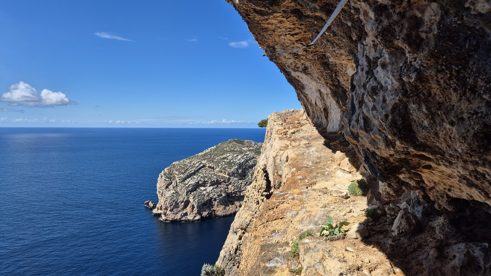 Ferrata Cabirol Sardinia (20) Horná vetva ferraty