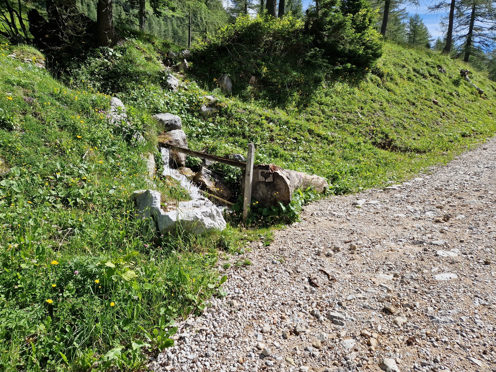 Klagenfurter Spitze (4) voda po ceste k nástupu
