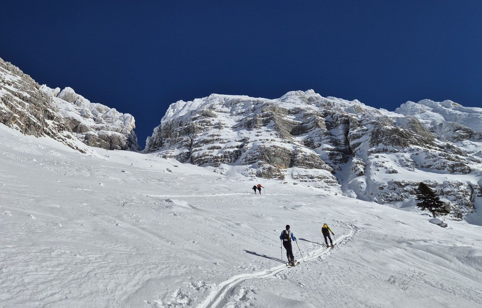 Skialp Altopiano del Montasio Forca del Palone, Curtissons (09)