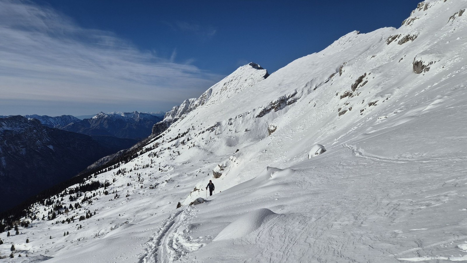 Skialp Altopiano del Montasio Forca del Palone, Curtissons (10)