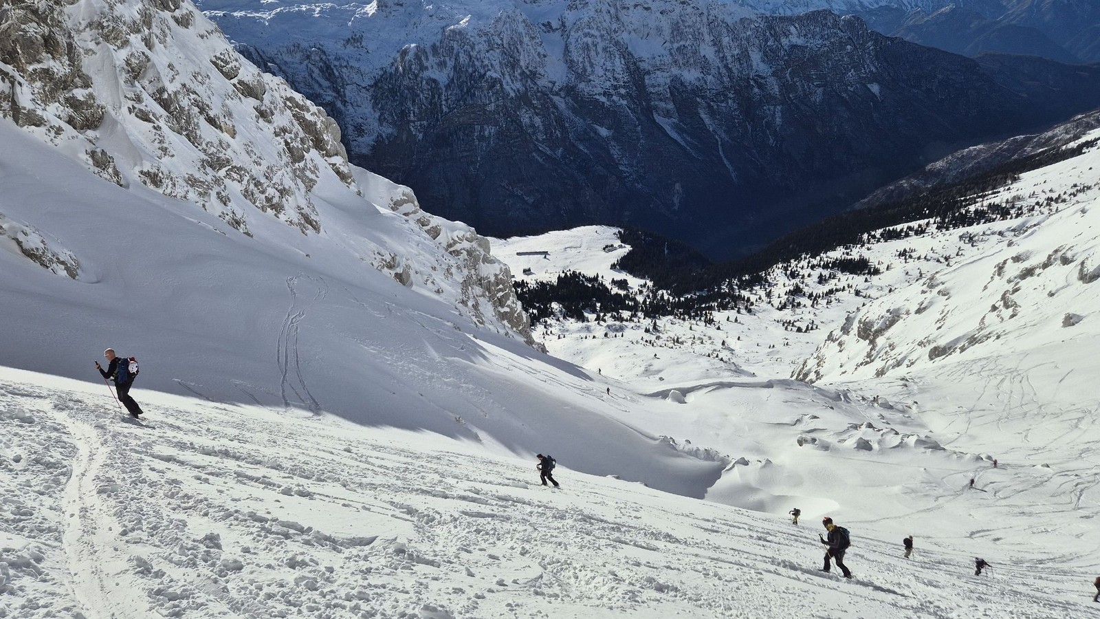 Skialp Altopiano del Montasio Forca del Palone, Curtissons (17)