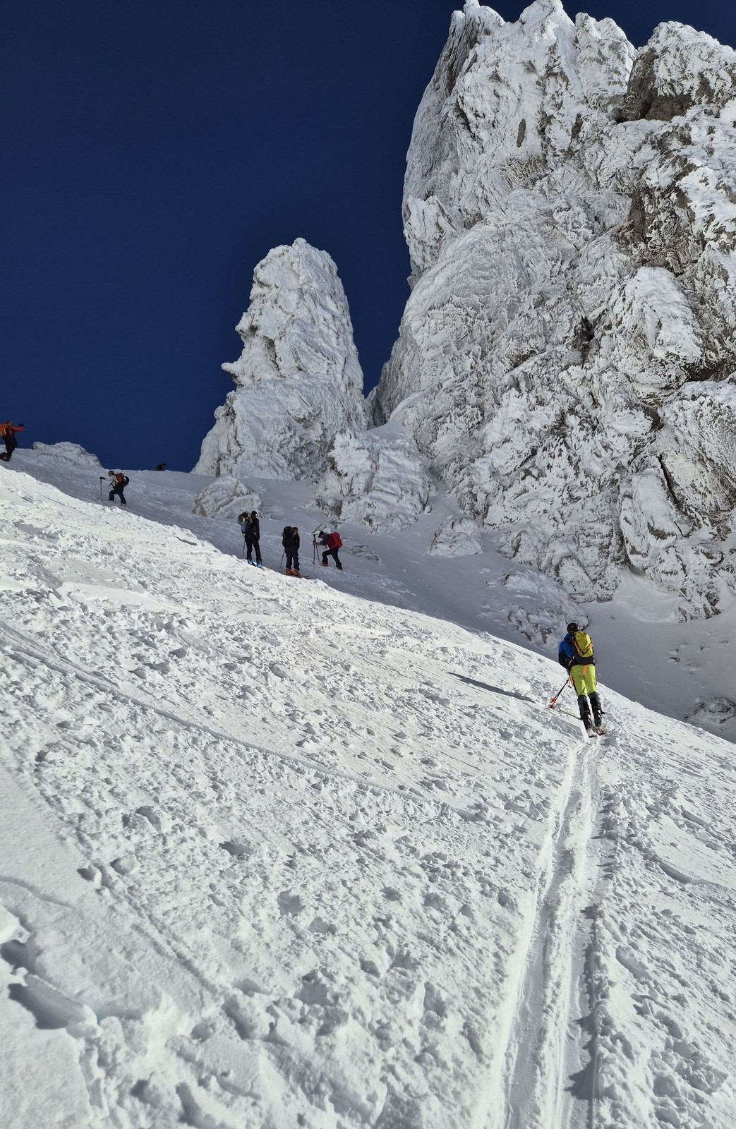 Skialp Altopiano del Montasio Forca del Palone, Curtissons (18)