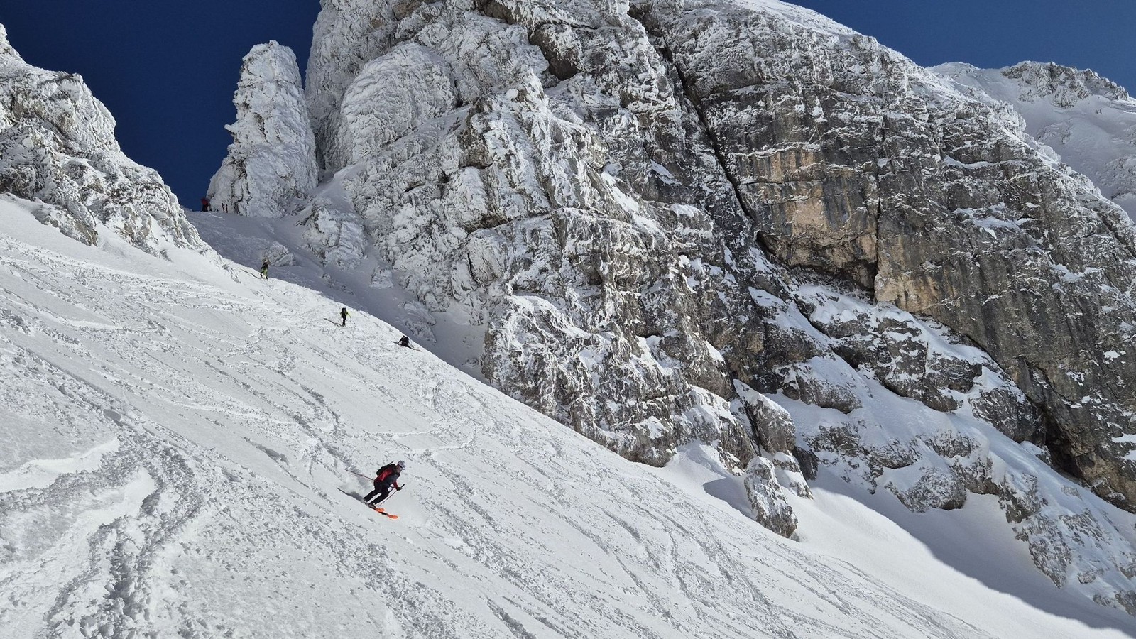 Skialp Altopiano del Montasio Forca del Palone, Curtissons (21)