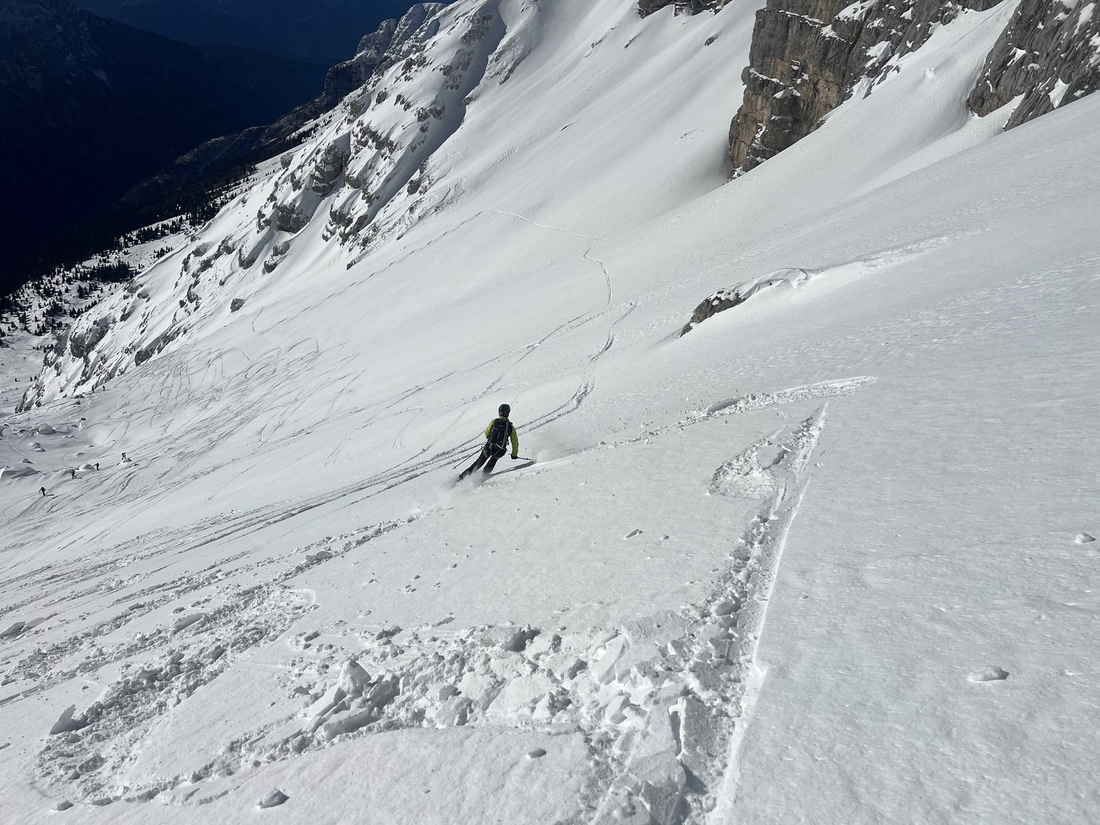 Skialp Altopiano del Montasio Forca del Palone, Curtissons (24)
