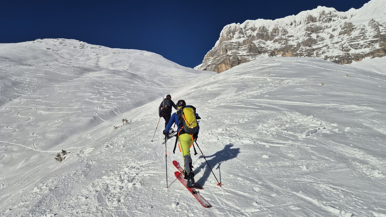 Skialp Altopiano del Montasio Forca del Palone, Curtissons (26)