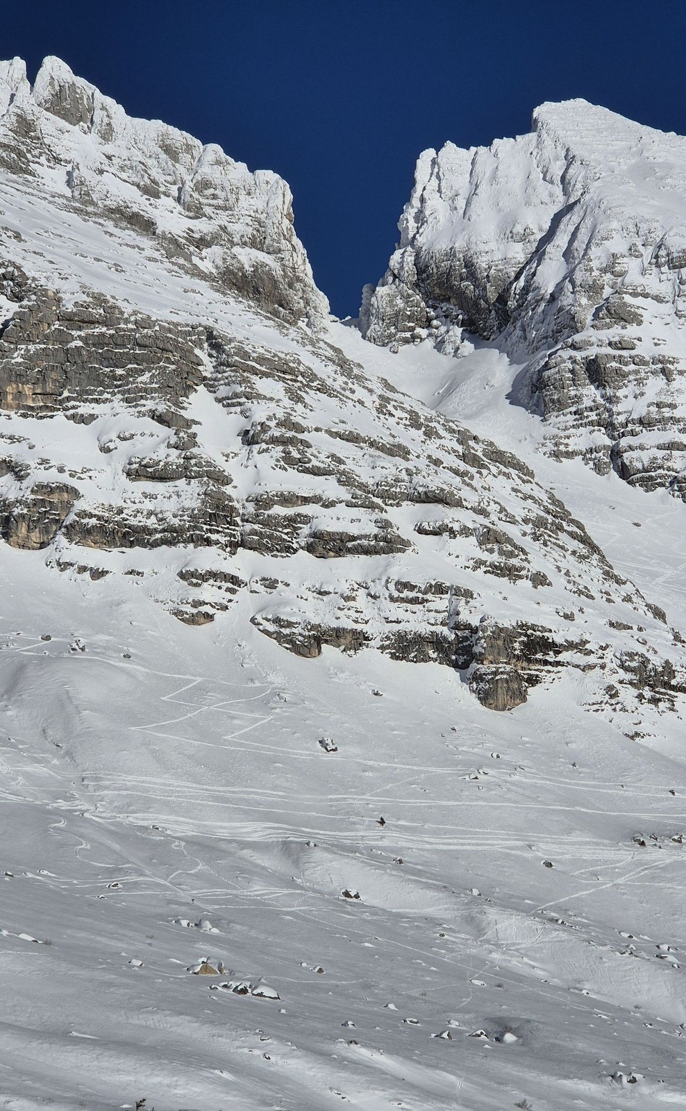 Skialp Altopiano del Montasio Forca del Palone, Curtissons (27)