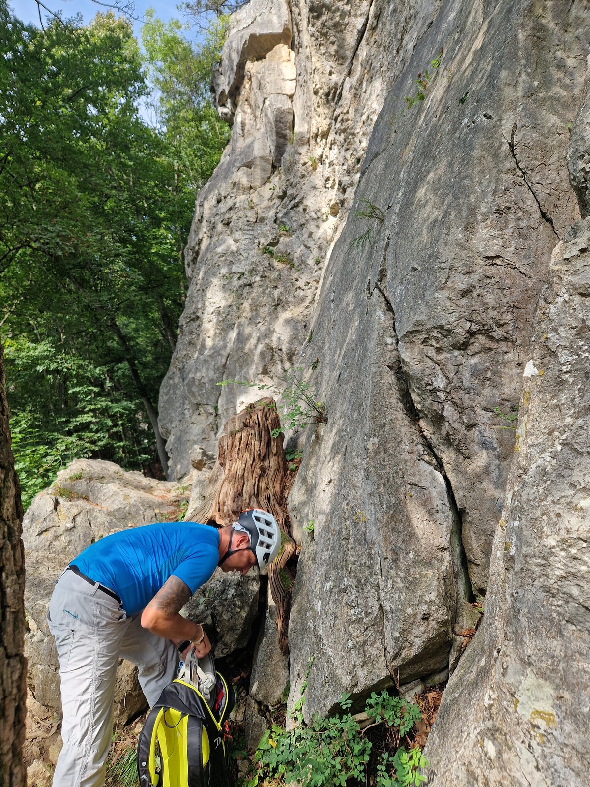 Badener Kletterschule (2) pod sektorom Breite wand